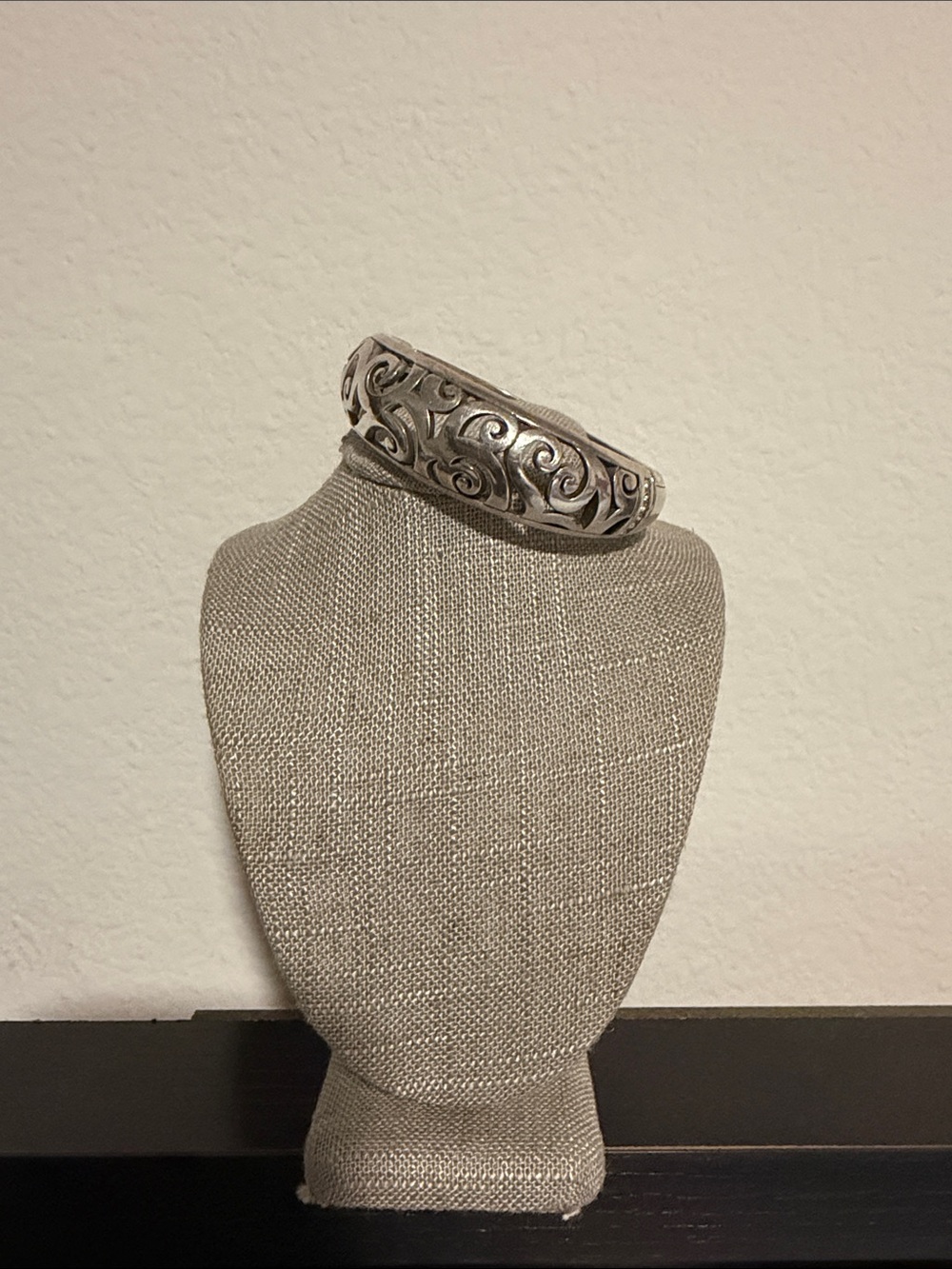 Brighton Silver Scroll Filigree Bangle Bracelet